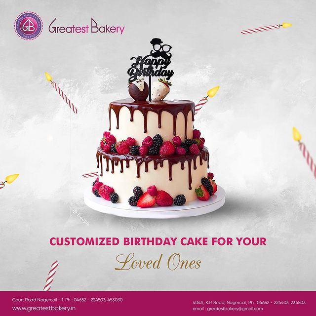 Customized Birthday Cake For Your Loved Ones - Greatest Bakery