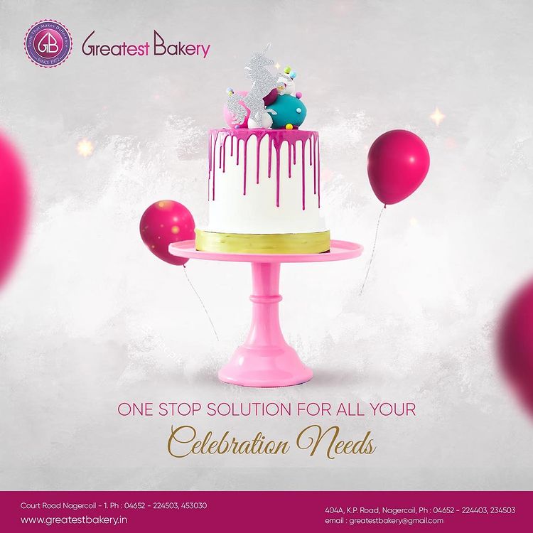One Stop Solution For All Your Celebration Needs - Greatest Bakery