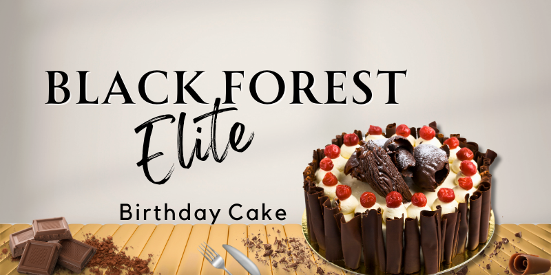Black Forest Elite Birthday Cake