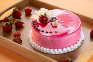 Strawberry Birthday Cake