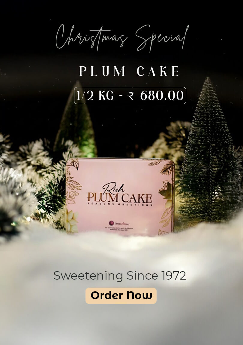 plum cake half kg tin